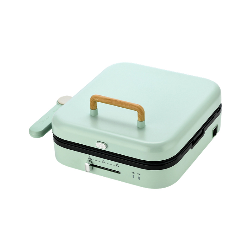 BJX-S022 28x28cm 180° Opening and Closing Temperature Control Removable Plate Large Grill